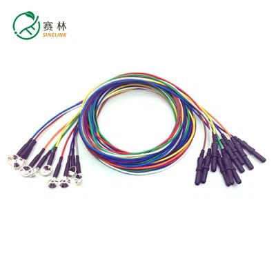 Electrod cu cupe EEG de 10 mm din argint pur turnat reutilizabil